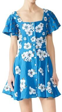 All Things Mochi Blue Kay Dress S